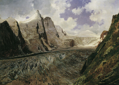 Thomas Ender Der Großglockner mit der Pasterze